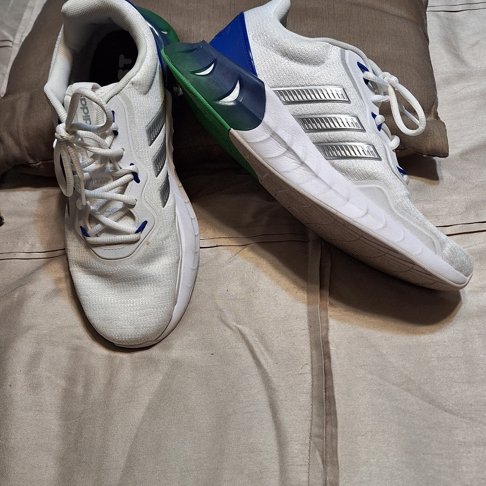 Adidas Kaptir Super White and Blue Running Shoes